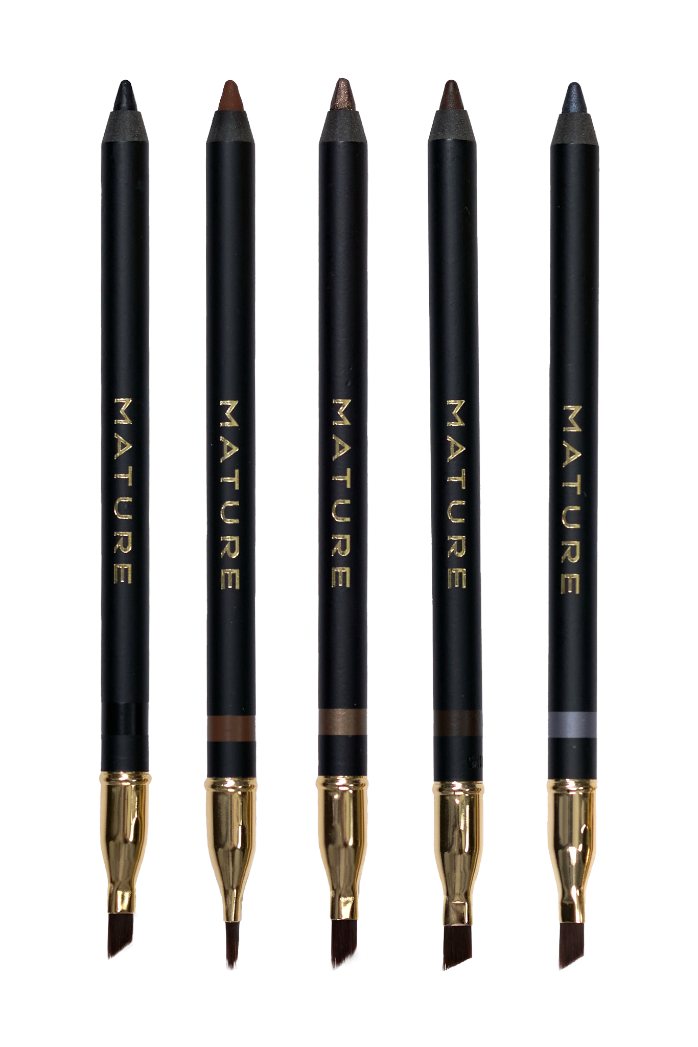 All five eyeliners product photo.