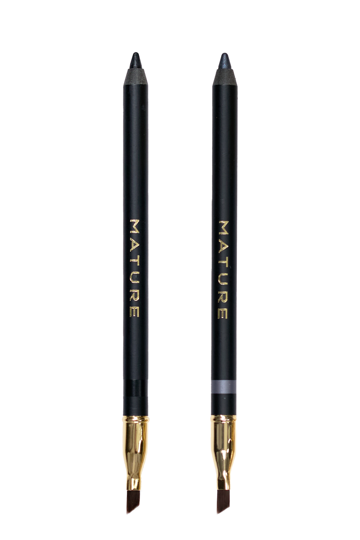 Black and Steel Gray Eyeliners without caps